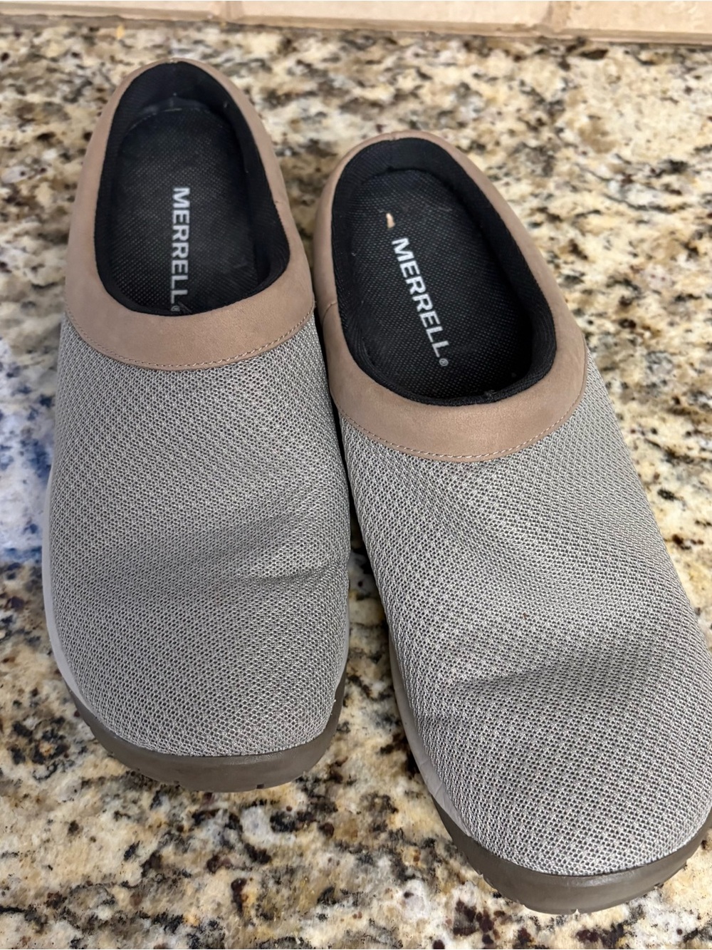 Merrell Men's Slip-On Loafers in Gray and Taupe